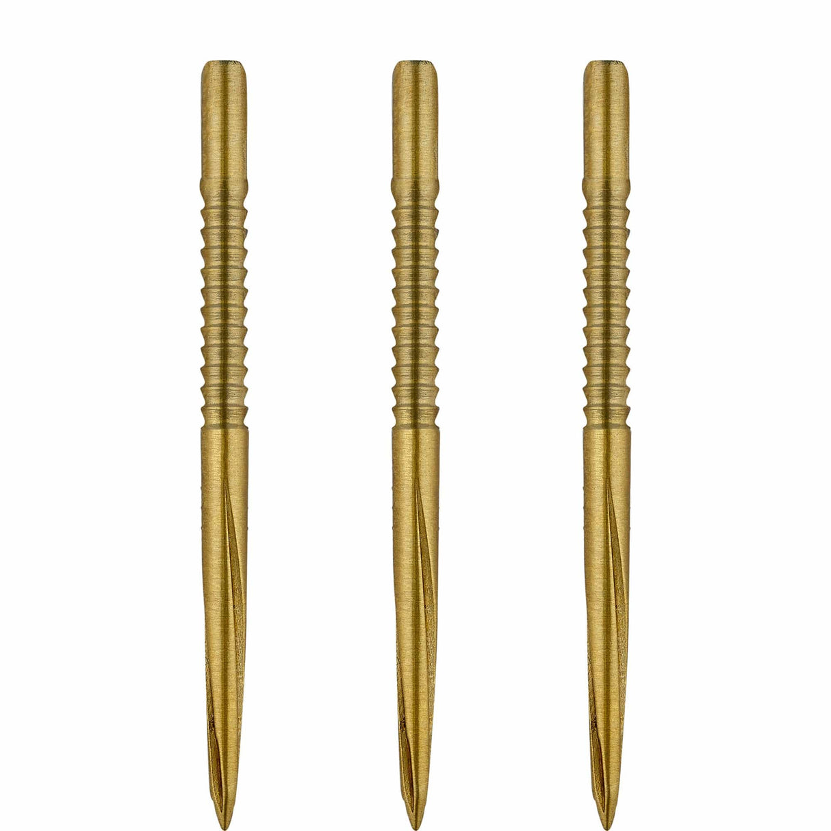 Unicorn Volute Dart Points - Steel Tip - Shark Fin - Gold 39mm