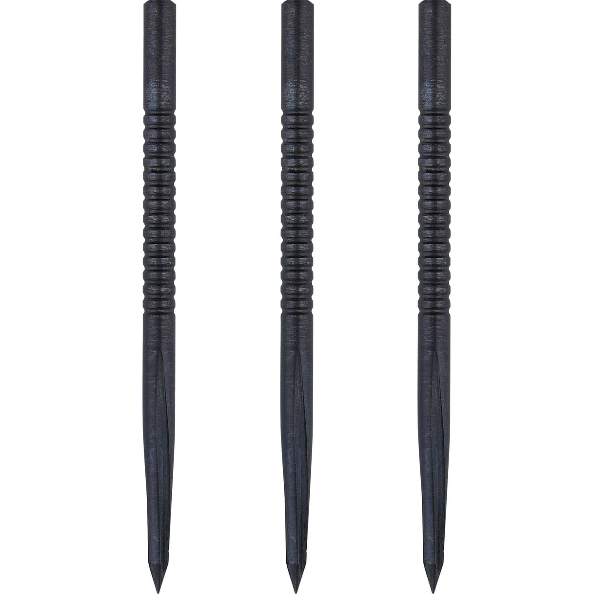 Unicorn Volute Dart Points - Steel Tip - Micro Shark Fin - Black 42mm