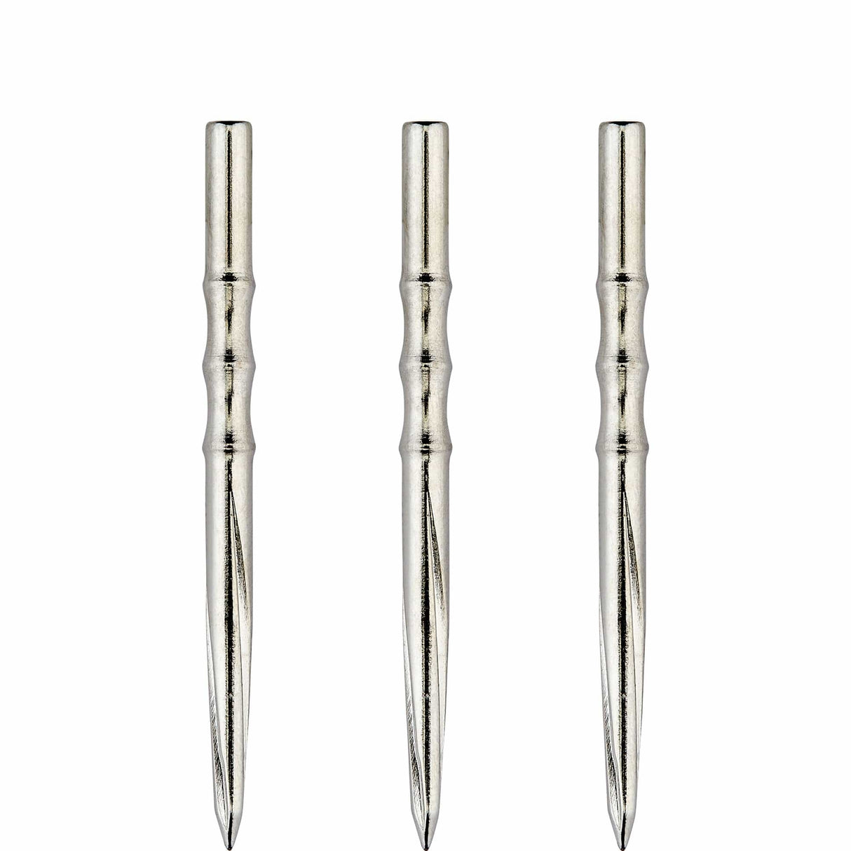 Unicorn Volute Dart Points - Steel Tip - Scalloped - Silver 36mm