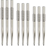 Unicorn Volute Dart Points - Steel Tip - Shouldered Scalloped - Silver