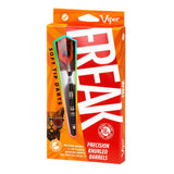 Viper The Freak Darts - Soft Tip - Nickel Silver - with Spinster Shafts - F1 - Black Tri-Knurl 18g