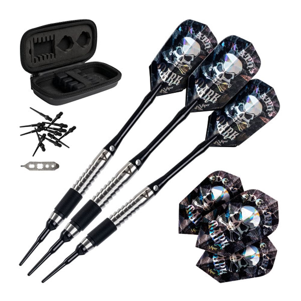 Viper Desperado Darts – Soft Tip – 80 % – inkl. Extras – D2 – Micro Grip – Schwarz