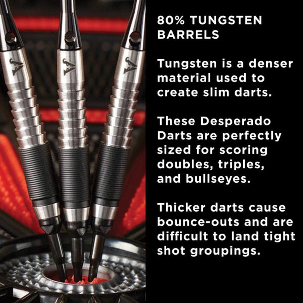 Viper Desperado Darts – Soft Tip – 80 % – inkl. Extras – D2 – Micro Grip – Schwarz