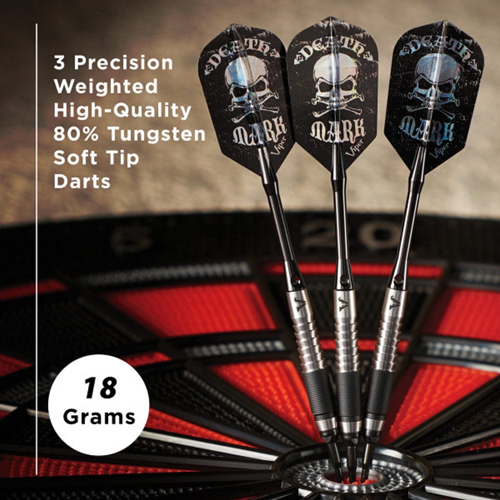 Viper Desperado Darts – Soft Tip – 80 % – inkl. Extras – D2 – Micro Grip – Schwarz