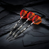 Viper The Freak Darts - Steel Tip - Nickel Silver - with Spinster Shafts - F3 - Black Knurl 22g