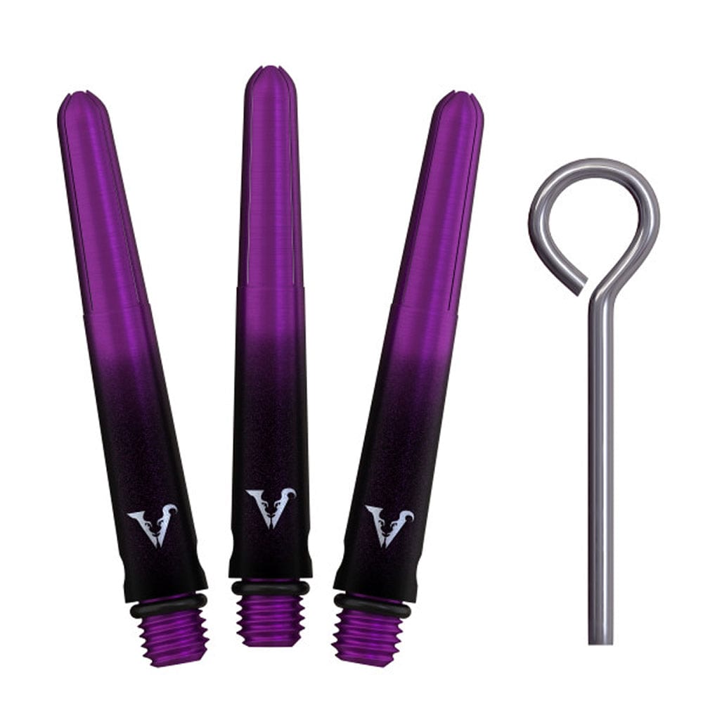 Viper Viperlock Aluminium-Dartschäfte – inkl. O-Ringe und Sicherungsstift – Schwarz &amp; Lila