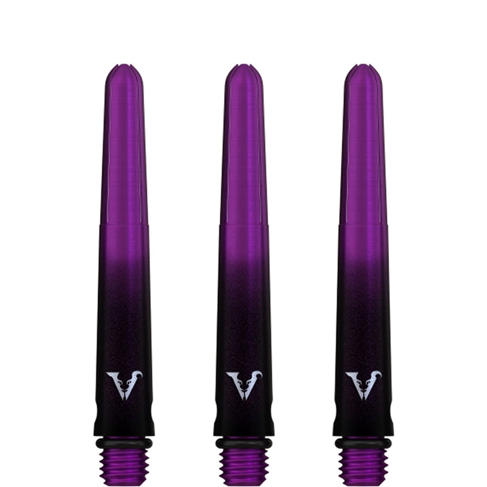 Viper Viperlock Aluminium Dart Shafts - inc O-Rings and Locking Pin - Black & Purple Short