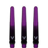 Viper Viperlock Aluminium Dart Shafts - inc O-Rings and Locking Pin - Black & Purple Short