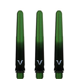 Viper Viperlock Aluminium Dart Shafts - inc O-Rings and Locking Pin - Black & Green Short