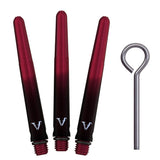 Viper Viperlock Aluminium-Dartschäfte – inkl. O-Ringe und Sicherungsstift – Schwarz &amp; Rot
