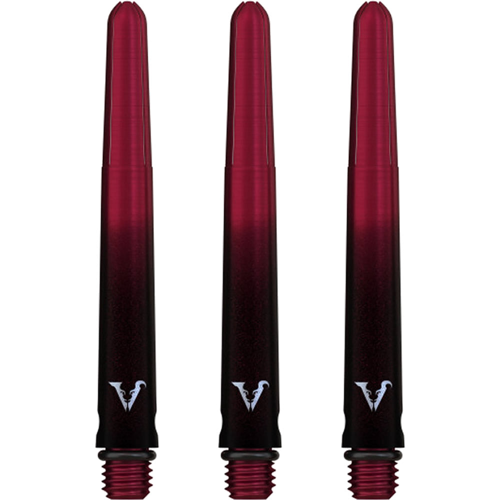 Viper Viperlock Aluminium-Dartschäfte – inkl. O-Ringe und Sicherungsstift – Schwarz &amp; Rot