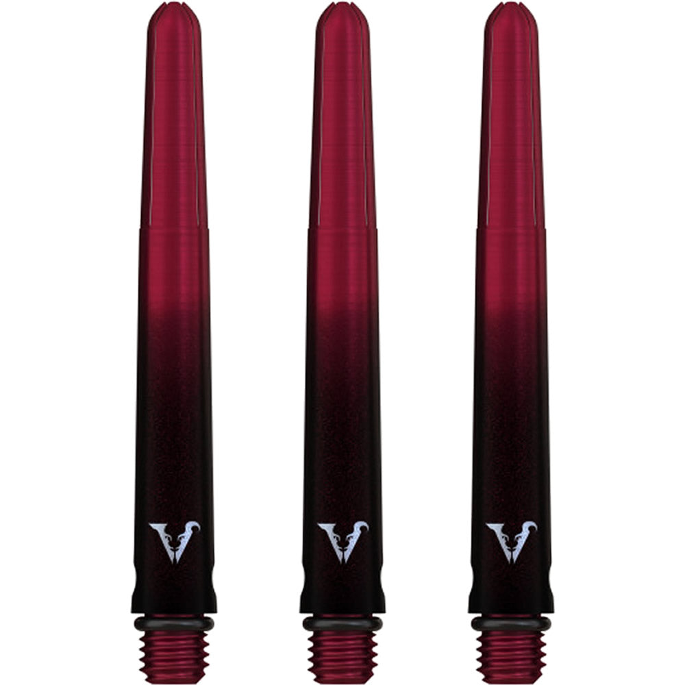 Viper Viperlock Aluminium Dart Shafts - inc O-Rings and Locking Pin - Black & Red Tweenie