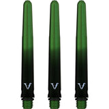 Viper Viperlock Aluminium Dart Shafts - inc O-Rings and Locking Pin - Black & Green Tweenie