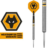Wolverhampton Wanderers FC Darts – Steel Tip Tungsten – Offizielles Lizenzprodukt – Wölfe – 24 g