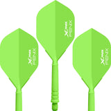 XQMax Fenix Dart Flight and Shafts - Moulded All-In-One System - 28mm Green