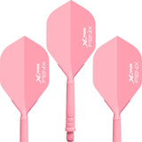 XQMax Fenix Dart Flight and Shafts - Moulded All-In-One System - 28mm Pink
