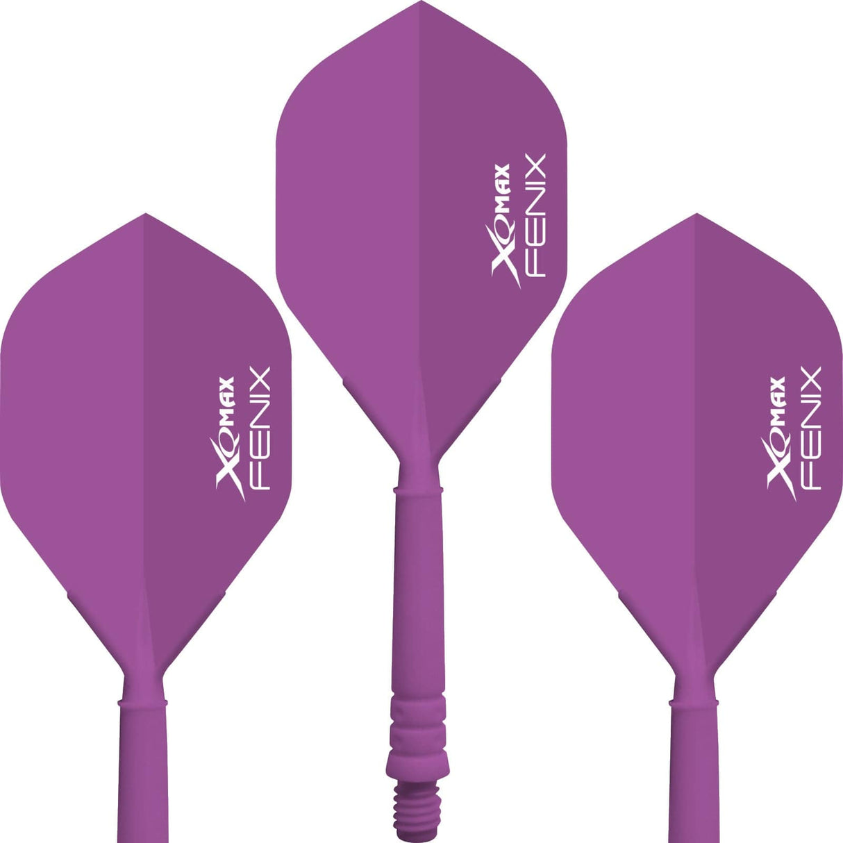 XQMax Fenix Dart Flight and Shafts - Moulded All-In-One System - 28mm Purple