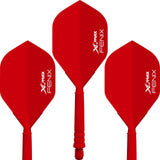 XQMax Fenix Dart Flight and Shafts - Moulded All-In-One System - 28mm Red