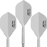 XQMax Fenix Dart Flight and Shafts - Moulded All-In-One System - 28mm White