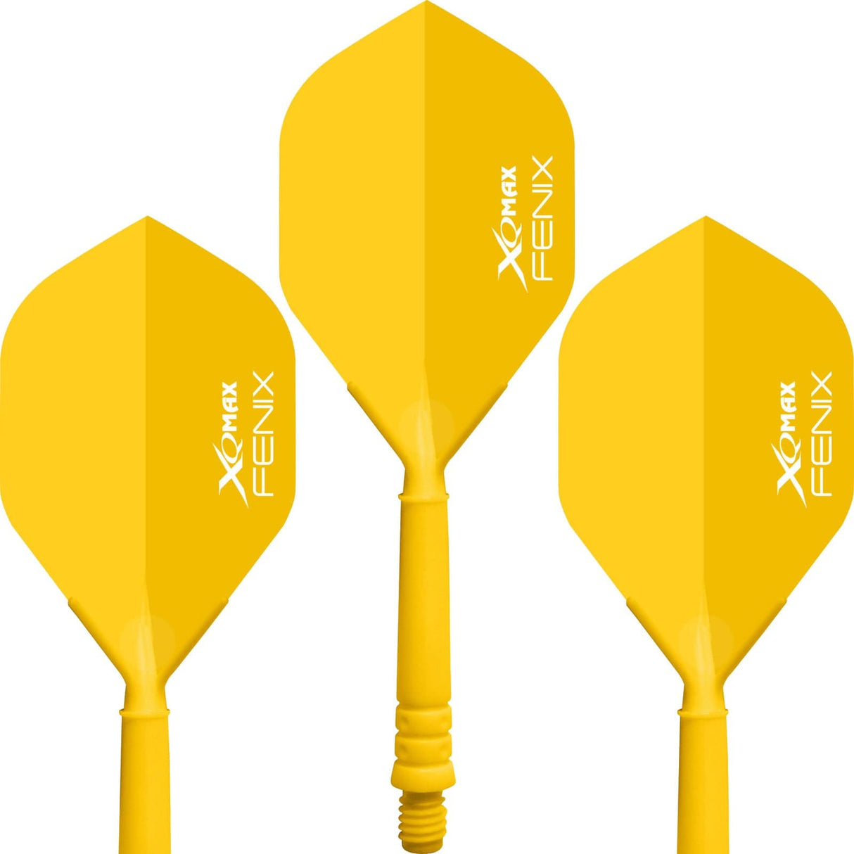 XQMax Fenix Dart Flight and Shafts - Moulded All-In-One System - 28mm Yellow