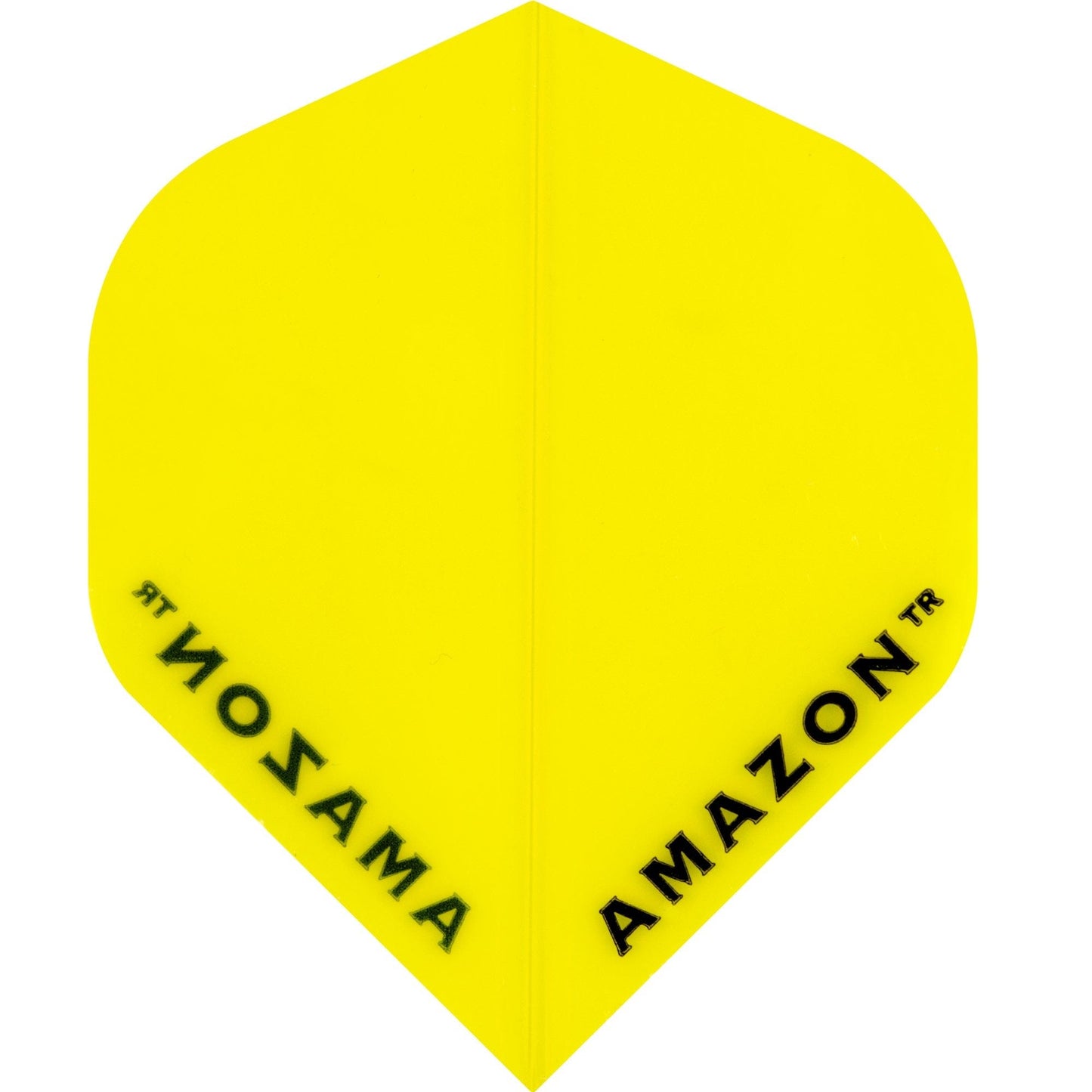 Amazon Dart Flights - 100 Micron - Transparent - Std Yellow