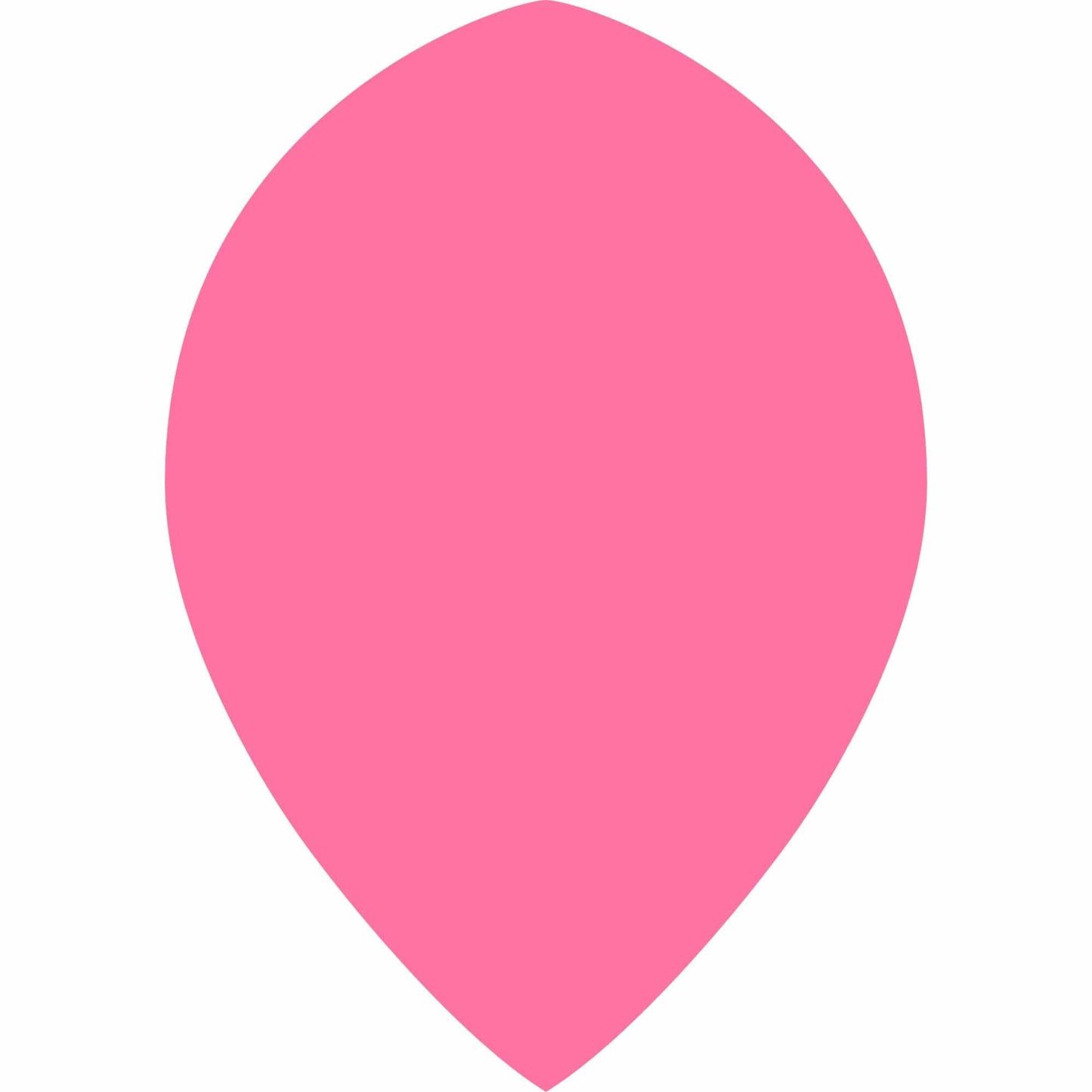 *Dart Flights - Poly Plain Fluoresent - Pear - Fluro Fluro Pink