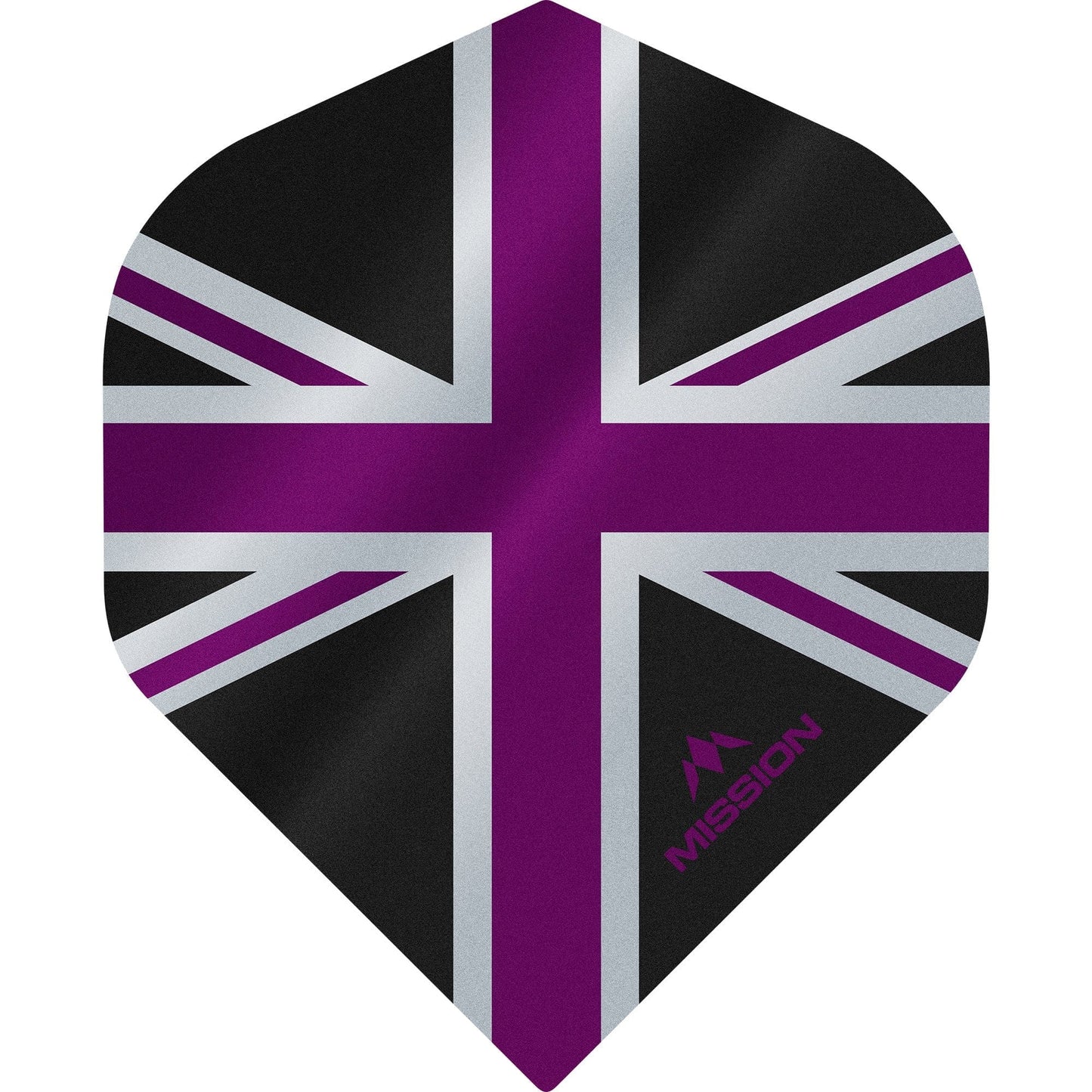 Mission Alliance Union Jack Dart Flights - No2 - Std - Black Black Purple