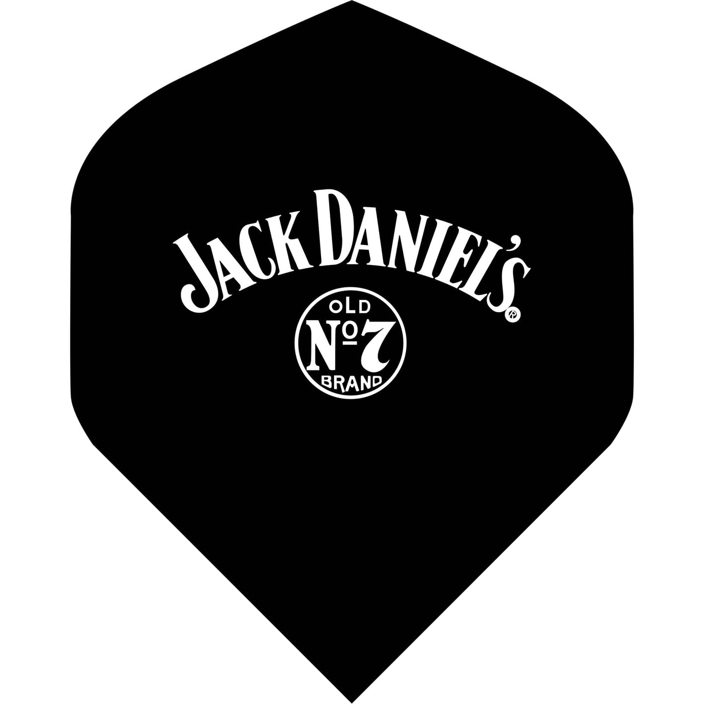 Jack Daniels JD Brand Dart Flights - No2 - Std Old No7 Logo