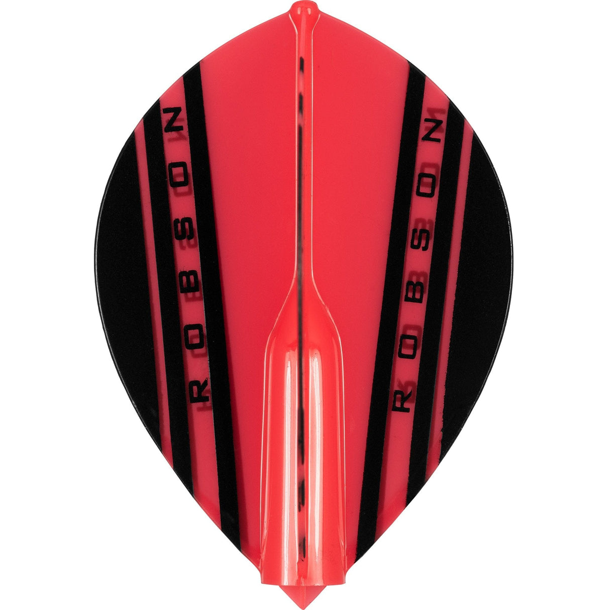Robson Plus Dart Flights - for all shafts - Pear - V Red