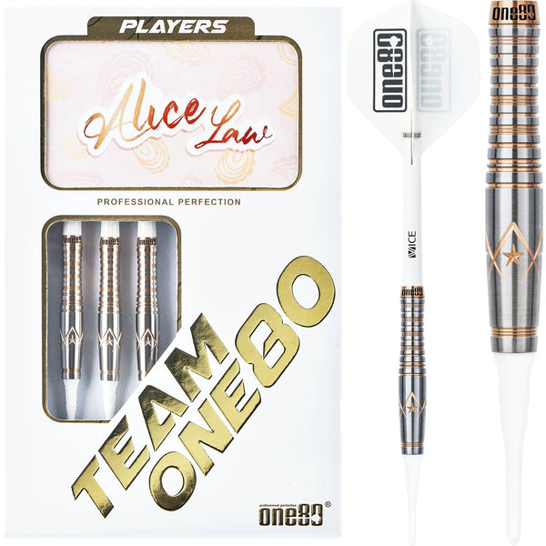 One80 Alice Law Stone Darts - Soft Tip - V2 - Bronze Star