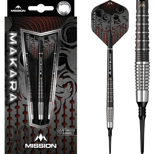 Mission Makara Darts - Soft Tip - M2 - Graphite PVD Black 18g