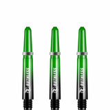 Ruthless Deflectagrip Plus Dart Shafts - Polycarbonate Stems with Springs - Green Short