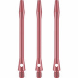 Designa Aluminium Shafts - Metal Dart Stems - Pink Long