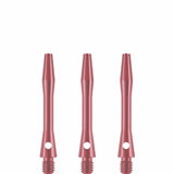 Designa Aluminium Shafts - Metal Dart Stems - Pink Short