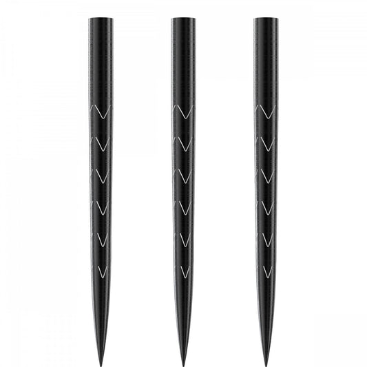 BULL'S Magma Dart Points - Replacement Spare Points - 35mm - Black