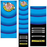 Bullseye Carpet Darts Mat - Non Slip Back - Blue with Bully Logo