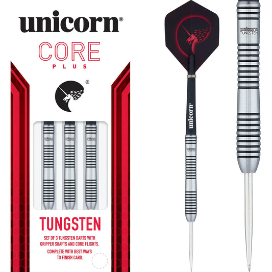 Unicorn Core Plus Win Darts - Steel Tip - Style 1 - Ringed 20g