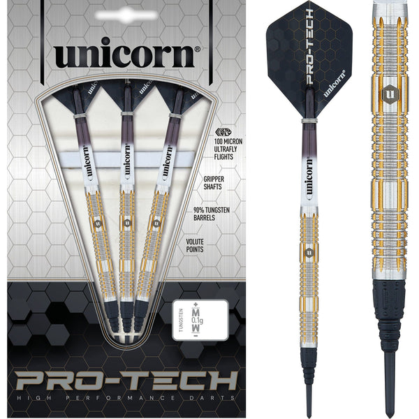 *Unicorn Protech Darts - Style 4 - Soft Tip - Gold Ring
